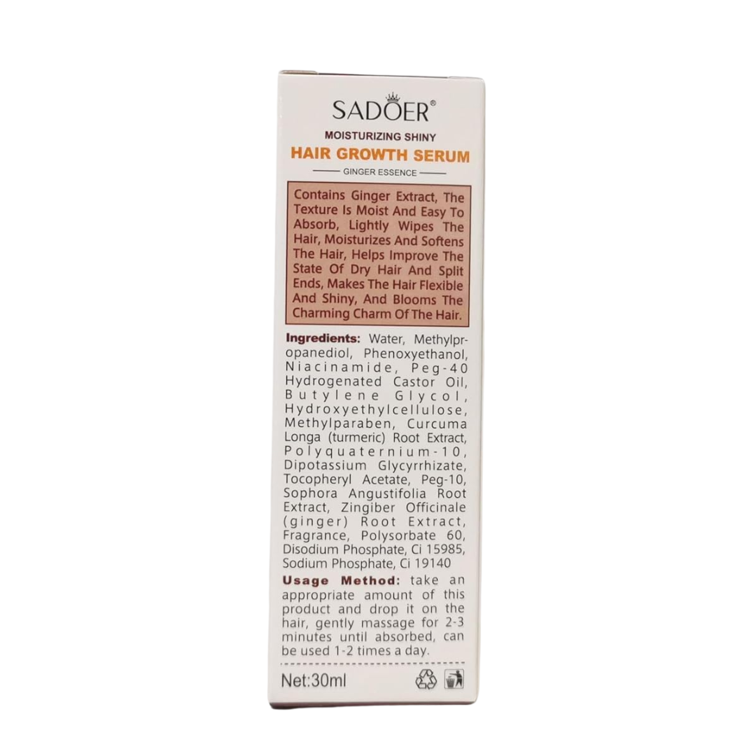 Sadoer Ginger Hair Growth Serum 30ml