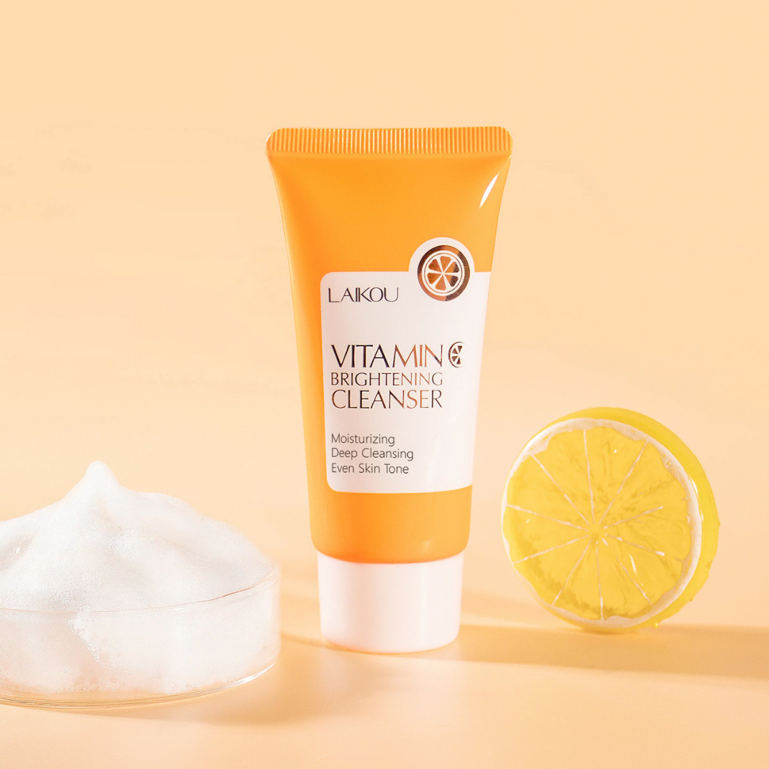 LAIKOU Vitamin C Whitening Facial Deep Cleansing Foam Cleanser 50g