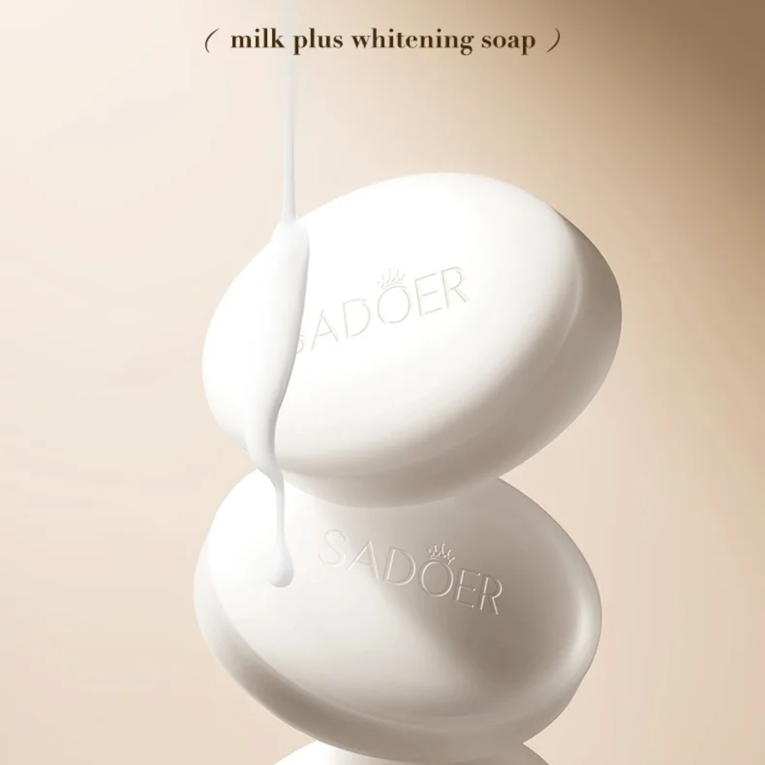 Sadoer Ceramides Organic Milk Soap for Face and Body, 100 g