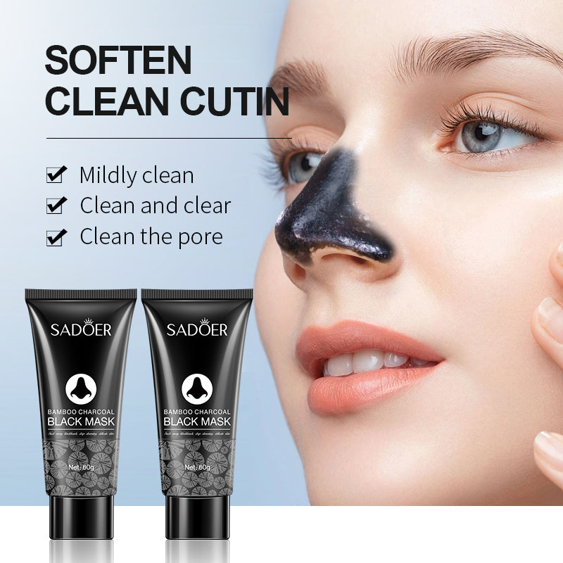SADOER Bamboo Charcoal Deep Cleaning Black Mask