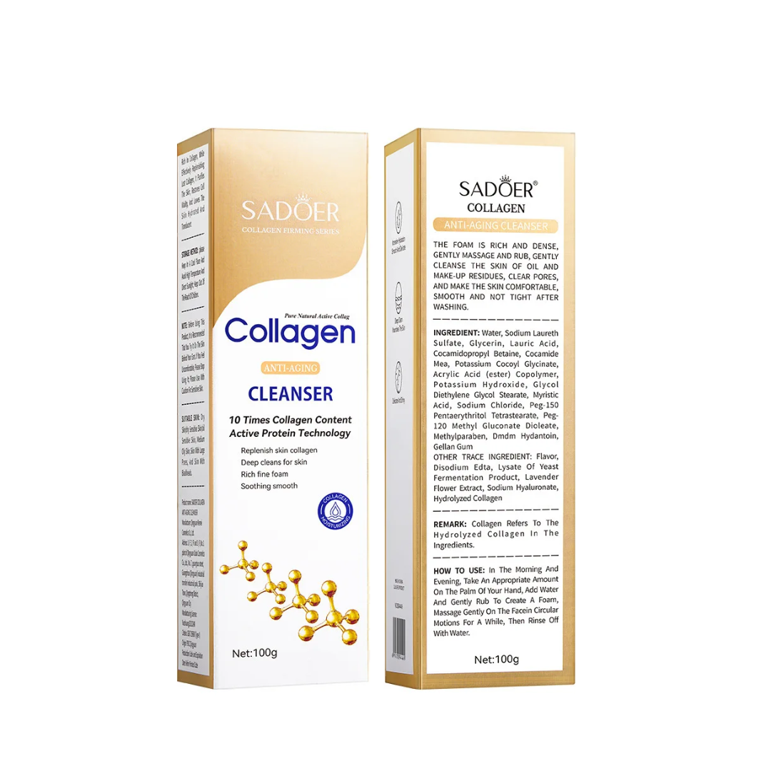 SADOER Collagen Cleanser Whitening Facial Wash 100g