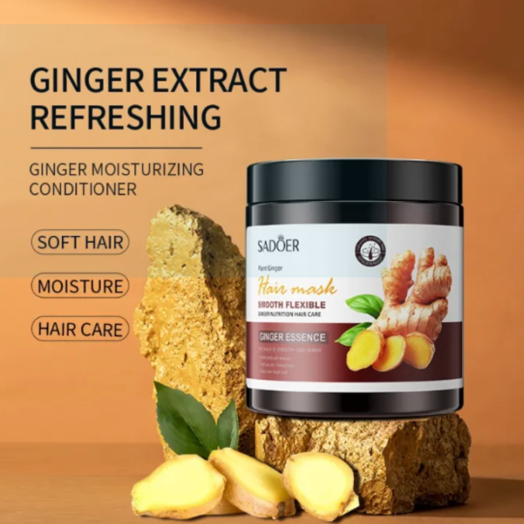 SADOER Ginger Plant Essence Hair Mask Smooth Flexible