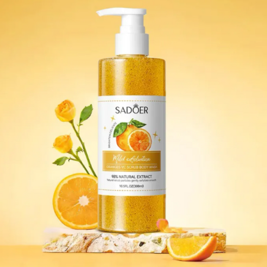 Sadoer New Orange Body Scrub Shower Gel 300ml
