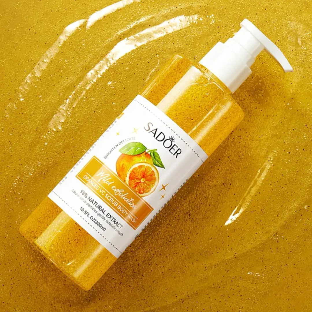 Sadoer New Orange Body Scrub Shower Gel 300ml